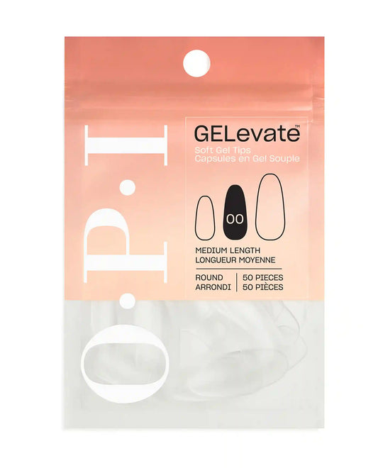 GELevate™ Soft Gel Tips Refill Pack - Round Shape Medium Length